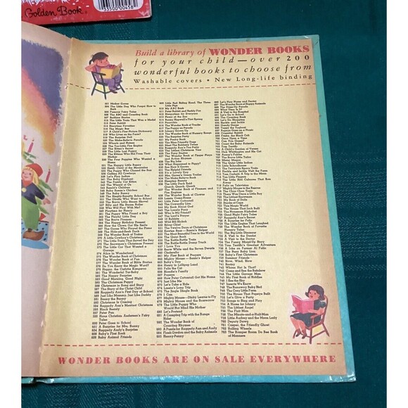 Wonder Book RAGGEDY ANN'S MERRIEST CHRISTMAS by Johnny Gruelle (1952, Hardcover) - Picture 8 of 16